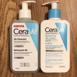 CeraVe SA cleanser & lotion